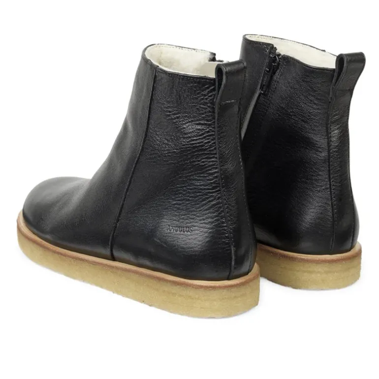 Angulus Women | Boots with Wool Lining | Black