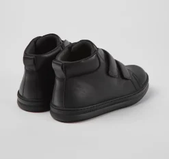 Camper School Shoes | Velcro Runner Boot | Black