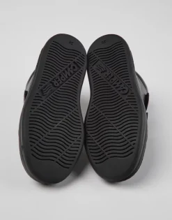 Camper School Shoes | Velcro Runner Boot | Black