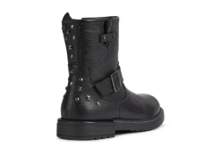 Geox Kids Boots | Eclair Biker | Black Leather