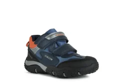 Geox Kids Trainers | Baltic Velcro | Navy & Orange