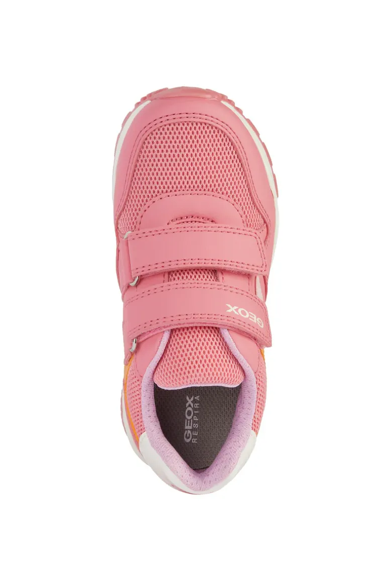 Geox Kids Trainers | Pavel | Coral & Pink