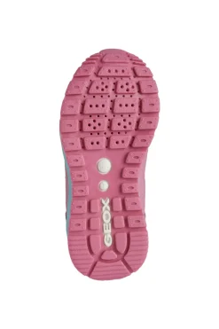 Geox Kids Trainers | Pavel | Fuchsia & Watersea