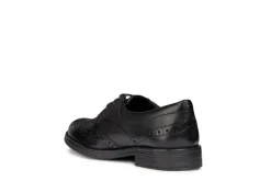Geox School Shoes | Agata D Lace Up | Black Leather