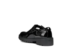 Geox School Shoes | Casey T-Bar | Black Patent