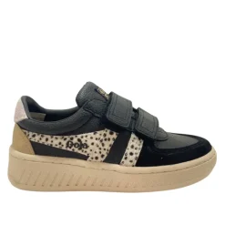Gola Kids Trainers | Grandslam | Black & Cheetah print