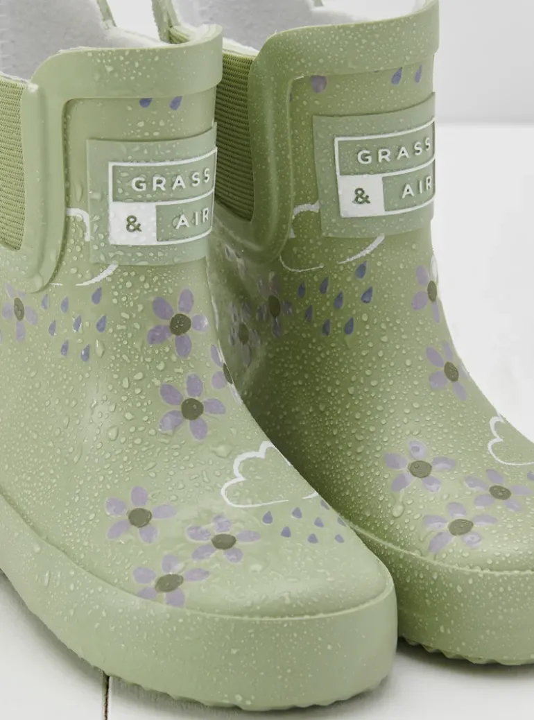 Grass & Air Wellies | Floral Colour Changing | Green