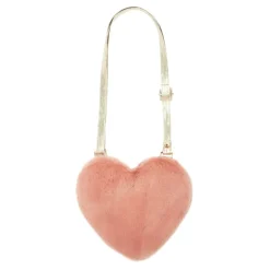 Rockahula Kids Bag | Fluffy Love Heart | Pink & Gold