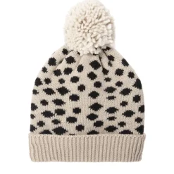 Rockahula Kids Bobble Hats | Cheetah Knit | Beige