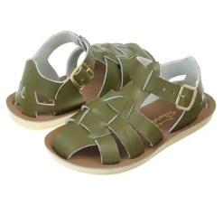 Salt-Water Sun-San | Kids Fisherman Sandals | Olive