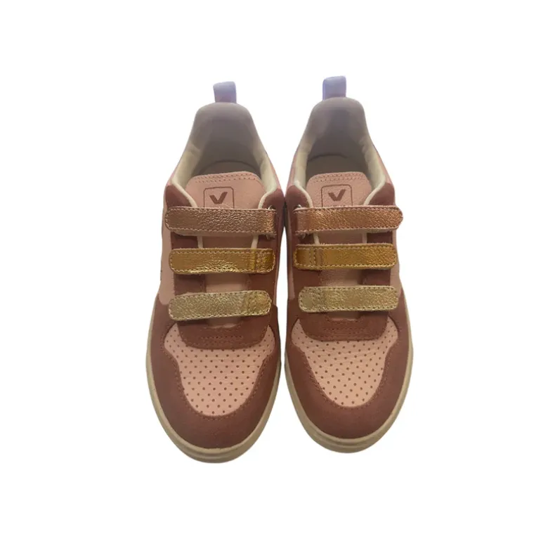 Veja Kids Trainers | V-10 Velcro | Petale Multico